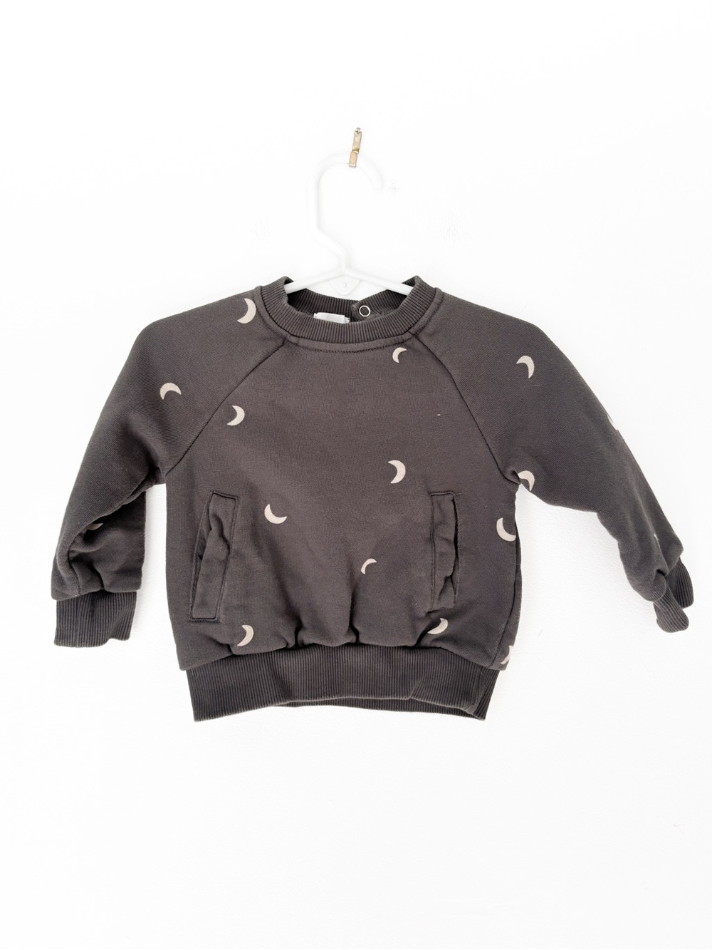Jamie Kay Charcoal Sweatshirt with Moon Print